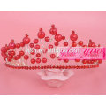 beaded colored pearl christmas pageant crowns